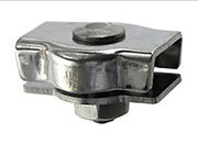 legatoria Morsetto simplex Inox M4 morsetto INOX  AISI 316, per serrare cavi diametro 4mm fio31