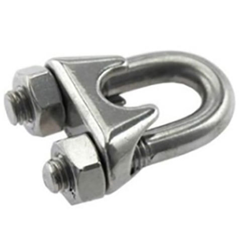 legatoria Morsetto Inox M5 a cavallotto morsetto INOX  AISI 316, per serrare due cavi da 5mm.