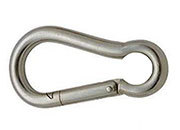 legatoria Moschettone a pera Inox 4x40mm Moschettonein acciaio INOX  AISI 316, per collegare rapidamente funi e catene a carichi fio45