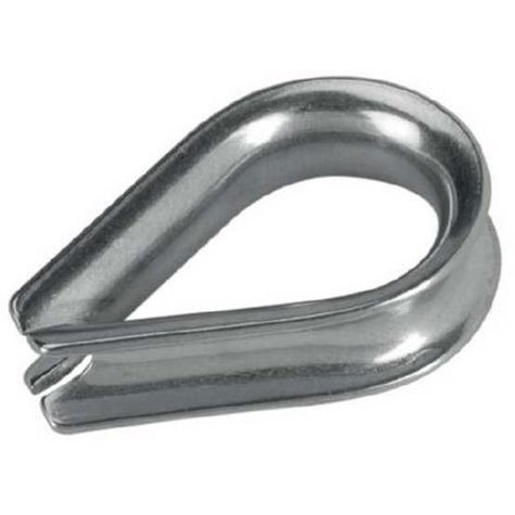 legatoria Redancia Inox 8mm Redancia in acciaio INOX  AISI 316, passacavo per proteggere asole delle funi dacciaio da usura via contatto e attrito.