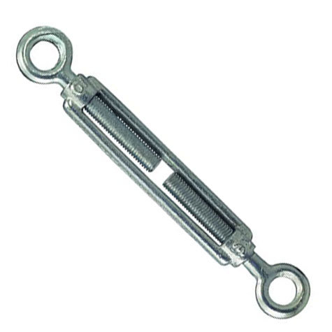 legatoria Tenditore due occhi Inox 10mm Tenditore in acciaio INOX  AISI 316, perregolarelatensionedifuniocavidiacciaioacuisonoapplicaticarichi.