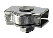 legatoria Morsetto simplex Inox M3 morsetto INOX  AISI 316, per serrare cavi diametro 3mm.
