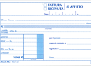 gbc Fatture-ricevute di affitto formato a6 (9,9x17cm), in duplice copia su carta chimica autoricalcante, rilegatura pinzata laterale + zigrinatura per lo strappo.