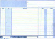 gbc Estratto conto formato a5 (22x13,5cm), 100 pagine, carta uso mano, rilegatura pinzata sul lato + zigrinatura per lo strappo FLE1860