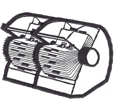 gbc Schedario Rotativo doppio Grande capienza. Contiene fino a 1000 schede.