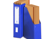 gbc Classificatore Singolo VERTICALE con Custodia Classomec 35-2 Rexel BLU. Completo di 12 cartelline a 3 lembi. Dorso: 8cm. Dimensioni esterne: 26,5x37cm. Dimensioni formato utile: 25x35cm GBC00025504k