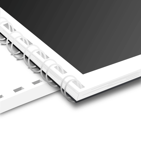 gbc Spirali metalliche IbiWire 20 anelli. BIANCO diametro 11mm. Compatibile con i fori dellanello plastico. Capacit 95 fogli.