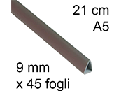 legatoria Dorsetto, dorsino rilegafogli 9mm, GRIGIO CAIX80090221.