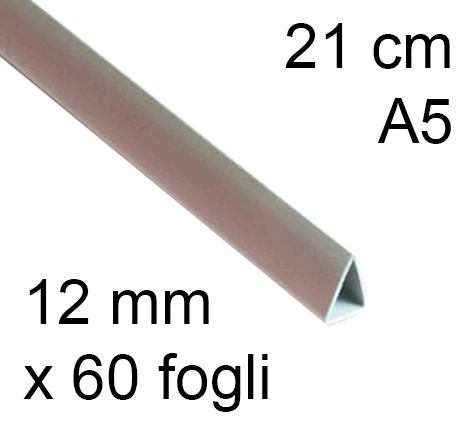 Pavo Dorsini Per Rilegatura A4 - 6 Mm Per 20-45 Fogli - Confezione Da 25 Pezzi - Nero - Foto 8