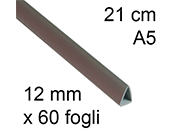 legatoria Dorsetto, dorsino rilegafogli 12mm, GRIGIO CAIX80120221.