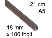 legatoria Dorsetto, dorsino rilegafogli 18mm, GRIGIO CAIX80180221.