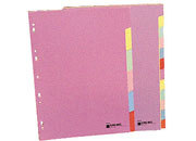 gbc DIVISORI in Cartoncino colorato 12 posizioni KING MEC REXEL Divisori 12 posizioni. Colore: assortiti. Formato Uni: A4. Dimensione formato utile: 21x29,7cm GBC00026000