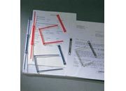 gbc Fermagli E-clip in plastica (100 pezzi) Colore: rosso. Capacit: 6cm. Dorso: 8cm.