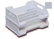 acco Vaschetta PortaCorrispondenza, capiente, PaperData, GRIGIO 43x32, altezza11cm. Vaschetta per documenti in transito di grandi dimensioni. Dotata di maniglie laterali per il trasporto. 43/08 GBC00042807