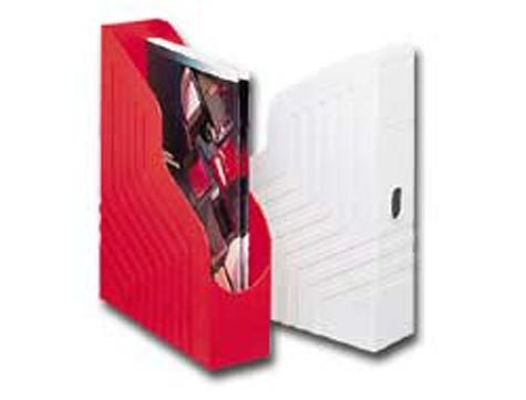 gbc Archivio Portariviste MAGAZINE RACK ROSSO Dimensioni formato utile: 25x32cm. Dorso: 8cm.
