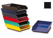 gbc Vaschetta porta documenti PAPER MEC GRIGIO SCURO. Dimensioni esterne: 24,7x6,5x34cm. Formato utile: 23,5x5x30,5cm.