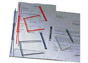 gbc Fermagli in plastica DATA CLIP (100 pezzi) Colore: blu. Capacit:8cm. Dorso: 7,7cm. Passo tabulato..