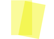 carta CopertineTrasparenti PVC GIALLO 240gr/mq. Crystal HiClear per rilegatura GBC. Formato: A4. Spessore: 180 micron. Ex codice IB420092 GBCCE011860E