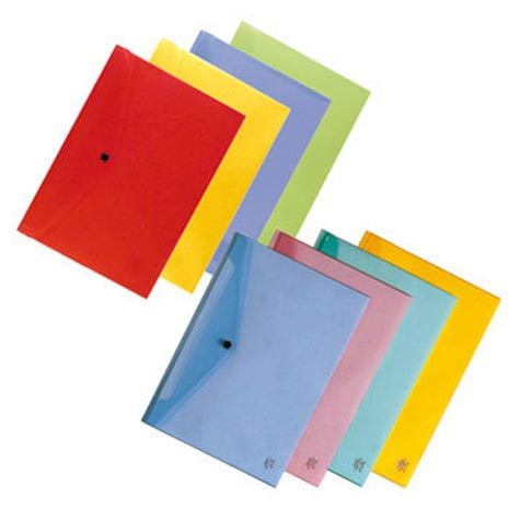 gbc Busta Bottone A4 ORIZZONTALE, Rosso formato A4: 33x24,5 cm.