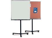 gbc Lavagna Mobile Double-Face NOBO Doppia superficie, acciaio e sughero. Dimensioni: 96x96cm. Altezza totale: 175cm GBC1900877