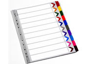 gbc Intercalari 12, tasti colorati in pvc. A4 GBC2100139.