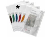 acco Cartellina Design Clip  cartellina in polipropilene trasparente completamente apribile con Clip di colore ARGENTO-BLU, Clip innovativa con l'estremit superiore fissa. Pu contenere sino a 30 fogli formato A4. Disponibile in confezione monocolore da 10 cartelline. 141-09L gbc2101371