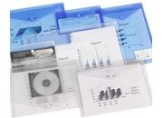 gbc Busta A3 con bottone e portabiglietto da visita ICE Colore: trasparente. Formato: A3. Dimensioni esterne: 46x32,5cm GBC2101669