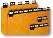 gbc DivisoriAlfabetici SchedarioTavolo A5orizzontale Dimensioni HxL: 148x210mm.