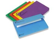 gbc Cartellina a busta KARNIVAL  Confezione contenente cartelline in colori assortiti: blu cobalto, verde smeraldo, arancione, giallo, viola. Dimensioni formato utile: 23,5x35cm. Capacit�: 3,2cm.