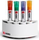 gbc Portapennarelli Magnetico NOBO Pennarelli sempre a portata di mano. Supporto magnetico per contenere 4 pennarelli di diametro fino a 20mm. Utilizzabile su qualsiasi superficie magnetica cancellabile a secco.