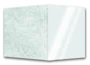 legatoria BROSCART, copertine per brossura BIANCO,  copertina frontale in pvc TRASPARENTE, retro in cartoncino goffrato trama pelle, 297x485mm, rilega da 2 a 650 fogli gbcbia