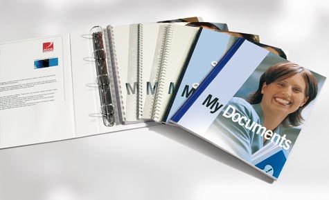 gbc Banda per archiviazione FileStrip in PVC (2 fori) 2Fori. Perforatura universale. Colore: PVC Bianco. Per rilegati ThermaBind..