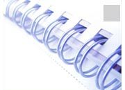 gbc Dorsi metallici per rilegatura a spirale WireBind Passo 3:1 (34 anelli). Formato: A4. Dorso: 12,5mm. Capacit: 115 fogli. Colore: argento.  GBCRG810897