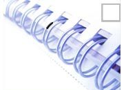 gbc Dorsi metallici per rilegatura a spirale WireBind Passo 3:1 (34 anelli). Formato: A4. Dorso: 5mm. Capacit: 35 fogli. Colore: bianco.  GBC47901E
