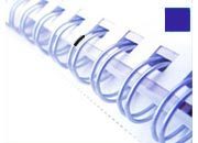 gbc Dorsi metallici per rilegatura a spirale WireBind Passo 3:1 (34 anelli). Formato: A4. Dorso: 12,5mm. Capacit: 115 fogli. Colore: blu.  gbcRE810820