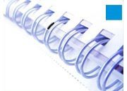 gbc Dorsi metallici per rilegatura a spirale WireBind Passo 3:1 (34 anelli). Formato: A4. Dorso: 12,5mm. Capacit: 115 fogli. Colore: navy.  gbcRE810825