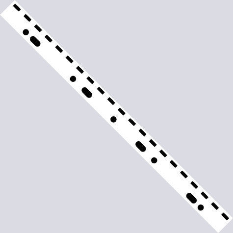 legatoria Banda per archiviazione FileStrip in PVC  (21anelli) TRASPARENTE, formato A4, passo 9:16 (21 fori), fori rettangolari, in PVC rigido da 200 micron. Adatti per archiviare i fascicoli rilegati con spirale plastica su raccoglitori ad anelli (2 o 4 anelli) passo 80mm.