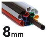 gbc Dorsini rilegafogli in PVC, dorso 8 mm BIANCO da 8mm, altezza 29,7cm, rilega fino a 20 fogli..