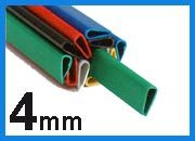 gbc Dorsini rilegafogli in PVC, dorso 4 mm BLU da 4mm, altezza 29,7cm, rilega fino a 20 fogli. LEB891BL