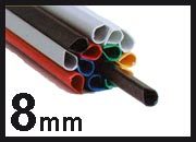 gbc Dorsini rilegafogli in PVC, dorso 8 mm NERO da 8mm, altezza 29,7cm, rilega fino a 20 fogli. LEB893N