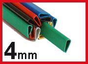 gbc Dorsini rilegafogli in PVC, dorso 4 mm ROSSO da 4mm, altezza 29,7cm, rilega fino a 20 fogli. LEB891R