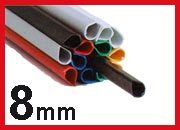 gbc Dorsini rilegafogli in PVC, dorso 8 mm ROSSO da 8mm, altezza 29,7cm, rilega fino a 20 fogli..