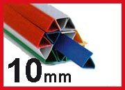 gbc Dorsini rilegafogli in PVC, dorso 10 mm ROSSO da 10mm, altezza 29,7cm, rilega fino a 20 fogli. LEB874R