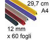 legatoria Dorsetto. dorsino rilegafogli 12mm. COLORI ASSORTITI TOGb112978.