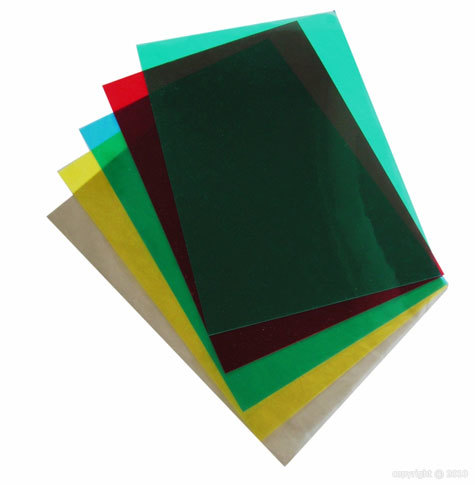 carta Copertine trasparenti PVC VERDE Crystal HiClear per rilegatura GBC. Formato: A4. Spessore: 180 micron..