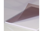 carta Copertine trasparenti PVC FUME Crystal HiClear per rilegatura GBC. Formato: A4. Spessore: 180 micron.