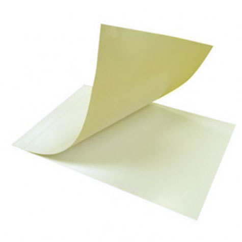 legatoria Carrier di protezione per Plastificatrici. Formato A4 Cartoncino giallo siliconato di protezione per plastificare con pouches, formato aperto 630x230 mm, plastificazione a caldo.