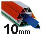 gbc Dorsini rilegafogli in PVC, dorso 10 mm BIANCO da 10mm, altezza 29,7cm, rilega fino a 20 fogli..