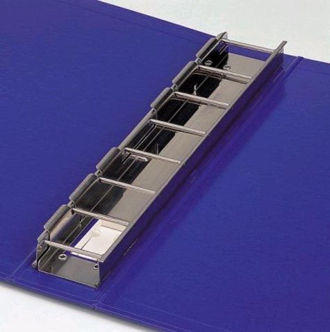 acco Portatabulati King Tab 41, 12pollicix41cm, (30,5x41cm) BLU. Raccoglitore ad alta capacit con meccanismo speciale a 8 perni. Garantisce una perfetta tenuta e protezione dei tabulati. Struttura in cartone grigio mm. 2 rivestito dentro e fuori in carta plastificata. Linguella di estrazione a scomparsa. 21-08.