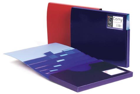 acco Cartellina Acco Rexel a 5 scomparti scorrevoli. Carry Sliding Sorter ROSSO - NERO. Prodotto in polipropilene. Cartellina in resistente polipropilene opaco bicolore. All'interno, 5 scomparti divisori scorrevoli per facilitare l'estrazione dei documenti. 2 elastici angolari. 59-06.